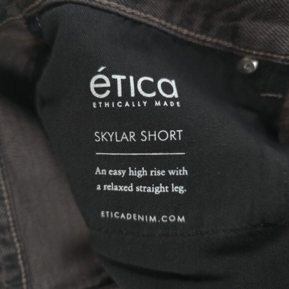 NWT ÉTICA‎ ETHICALLY MADE SKYLAR CUFFED SHORTS Earth Wash EW129179C Size 31 - Picture 11 of 13